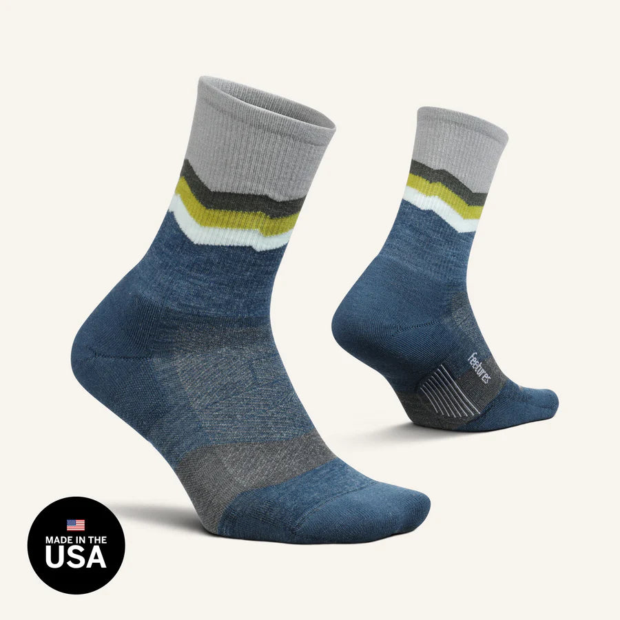 Merino 10 Cushion Mini Crew Switchback Navy