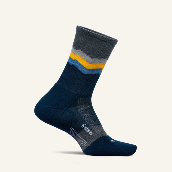 Merino 10 Cushion Mini Crew Sapphire - Switchback Sapphire