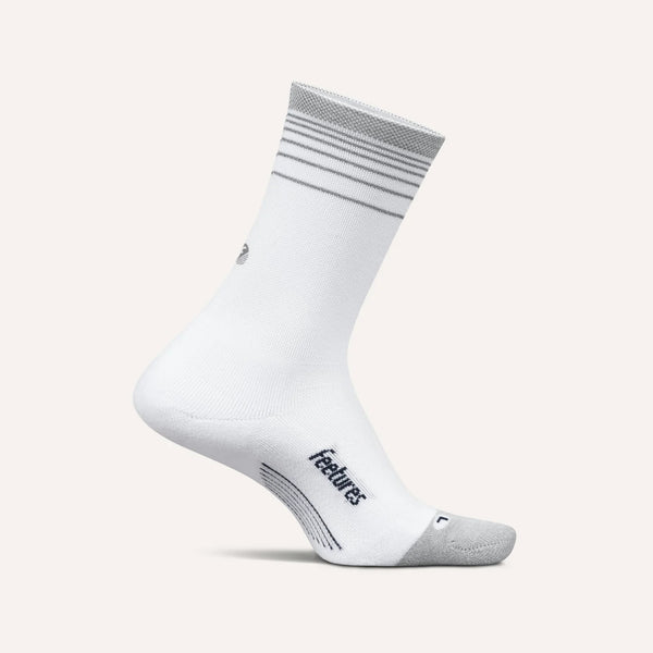 Elite Light Cushion Reflective Mini Crew White Flash - 