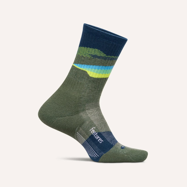 Trail Max Cushion Mini Crew Tectonic Green - 